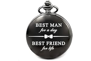 levonta Father of The Groom Gifts for Wedding, Best Man Gifts, Father of The Bride Gifts, Groomsmen Gifts Pocket Watch
