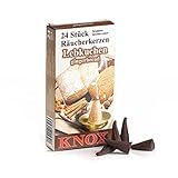 KNOX Gingerbread Scented Incense Cones, Pack of 24, Made in Germany