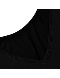 Perfashion vestido básico sin mangas, ajustable, con correa de espagueti para dormir, para mujer