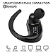 DITONG Wireless Bluetooth Headset Earbuds Handsfree Bluetooth Earphones Earpiece with Microphone Volume Control Noise Canceling for Android Cell Mobile Phones Sony Samsung LG Motorola(Black)
