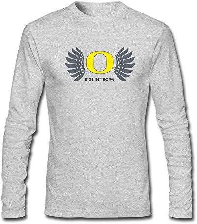 EnHui Male Oregon Ducks Football Slim Fit Long Sleeve Tees