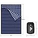 Agemore Cotton Flannel Double Sleeping Bag for Camping, Backpacking, Or Hiking. Queen Size 2 Person Waterproof Sleeping Bag for Adults Or Teens. Truck, Tent, Or Sleeping Pad, Lightweightthumb 2