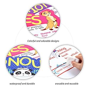 Outus 10 Pcs Parts of Speech Poster Grammar Poster Educational Grammar Cutouts Bulletin Board Set for Classroom Teachers Elementary Homeschool Essentials, 16.5 x 11.5 Inches (Bright Color,Animal) - Image 4