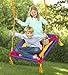 Magic Cabin Magic Carpet Giant Rectangular Platform Tree Swing for Kids - Durable Polyester Mat with Padded Steel Frame - 250 LB Weight Capacity - 40 L x 30 W with 63'' L Hanging Ropes