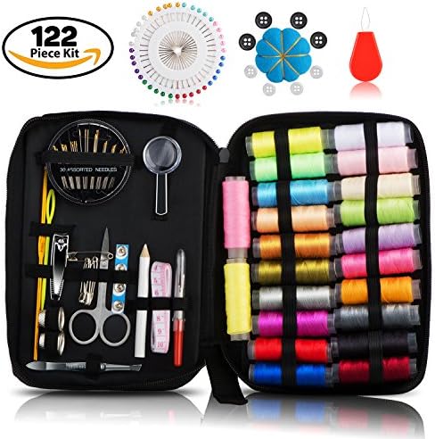 Sewing Kit,perfect for sewing clothes at home,in the office and summer camp,Portable Mini sew kits suitable for Mom, Traveller,Beginners & Emergency,Excellent quality by kanggardo. (NEW VERSION)