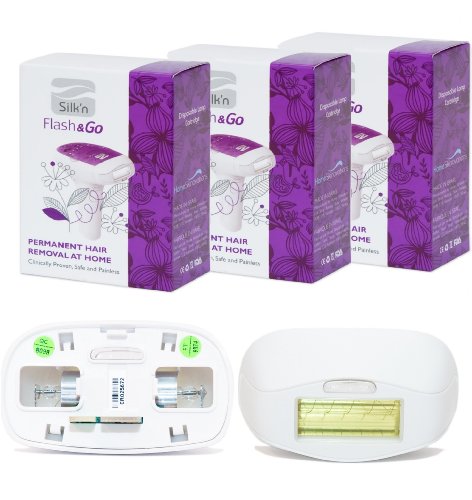 Silk'n SN-0009 Flash&Go All-Over Hair Removal Cartridge (Pack of 3)