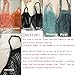 YEKEYI 2Pcs Portable Reusable Mesh Cotton Net String Bag Organizer Shopping Tote Handbag Fruit Storage Shopper NEW (BLACK,BEIGE)