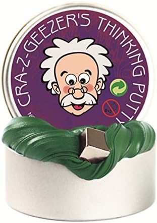 Magnetic Putty Kit, Silly Slime, Plasticine Mud Clay Toys, Stress Relief Entertaining Reactive Intelligent Rubber, Kids and Adult, Nerds, Geeks Gift (Green)