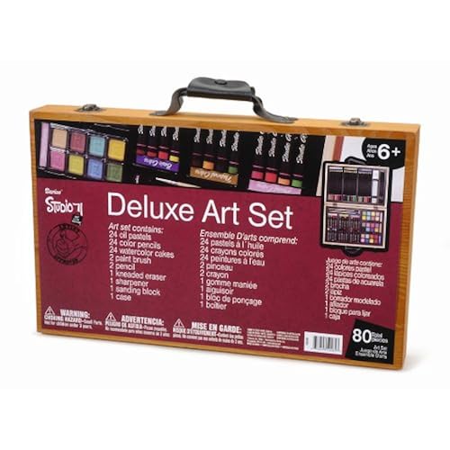 Darice 80-Piece Deluxe Art Set Arts, Crafts & Sewing, Painting, Drawing & Art Supplies, Drawing, Art Sets
