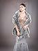 Chicer Bridal Wraps and Shawls Fur Stole for Women and Girls. (Grey)