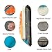 TakeIt Bike Seat Cushion Cover Gel Pad - Premium Silicone Padded Bicycle Saddle Cushion - Additional Water-Proof Protective Cover - Safety Light Reflecting Strip - Stylish Blue - Narrow Seat 11 \