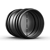 AC Infinity Backdraft Damper 8" One-Way Heavy-Duty Airflow Ducting Insert | Antidraft Duct Insert w/ Airtight Seal &amp; Spring-Loaded Aluminum Folding Blades for Ducting in Range Hoods and Bathroom Fans