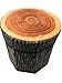 Rainbow Fox Creative fruit Clothing box Stump storage box chests Folding Stool Maximum load capacity 150 Kg Bench storage box (TREE)