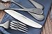 Artaste 56945 Rain 18/10 Stainless Steel Flatware 20-Piece Set, Black Finished, Service for 4