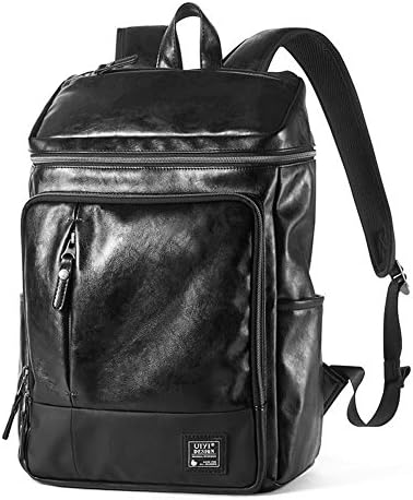 UIYI Leather Backpack for School Travel Daypack Fits up to 15 inch Laptop 170152
