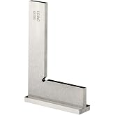 Precision Machinist Square 4 Inch Engineer Square 90 Degree Right Angle Ruler Ground Hardened Steel with Seat 4 x 2.8 Inch