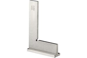 Precision Machinist Square 4 Inch Engineer Square 90 Degree Right Angle Ruler Ground Steel Hardened with Seat 100x70mm