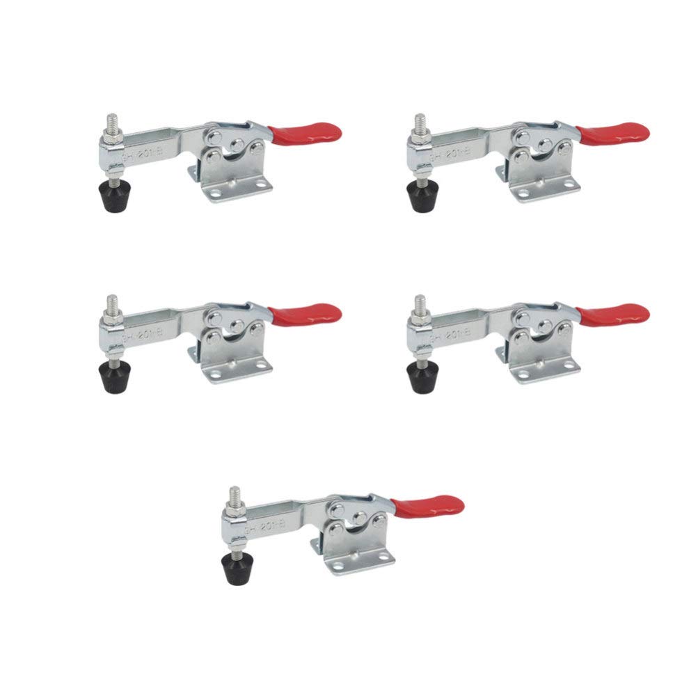 Hemobllo5pcs Toggle Clamps Quick Release Push Pull Toggle Clamp Heavy Duty Capacity Latch TypeHold Down Hand Tool