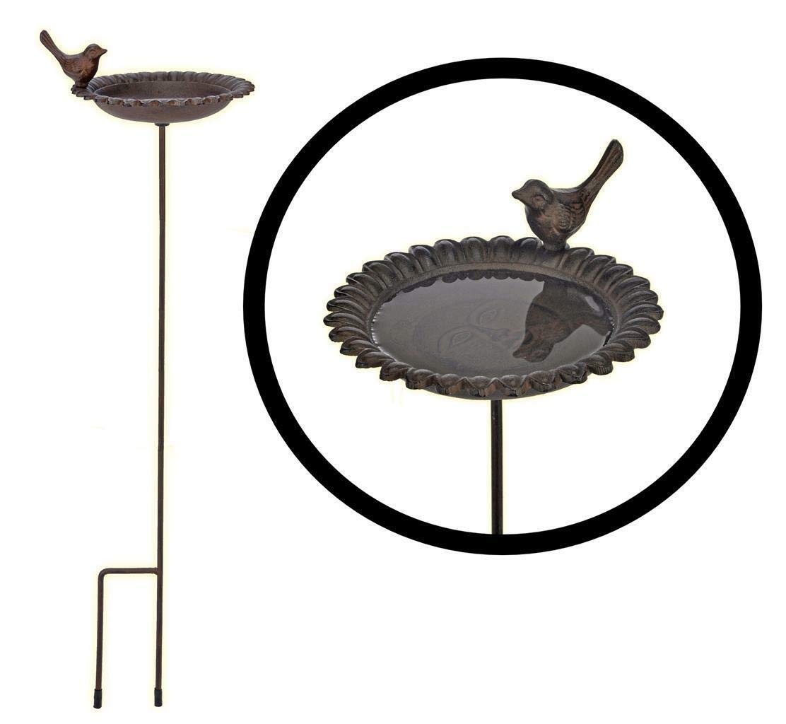 Bambelaa! Cast Iron Bird Bath Garden Bird Bowl Bird Water Bird Bath Feeder Bowl Water Potions Hanging or Pedestal