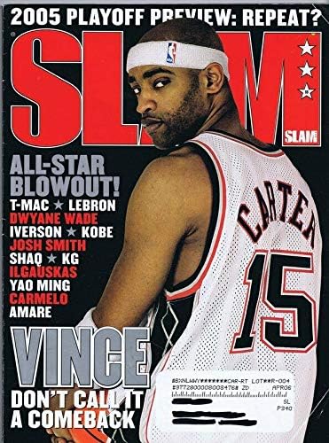 Original Vintage June 2005 Slam Magazine 88 Vince Carter Kobe Bryant Lebron At Amazon S Sports Collectibles Store