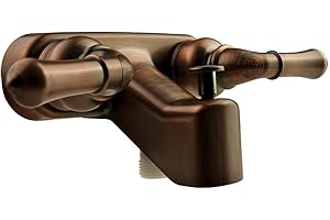 Dura Faucet (DF-SA110C-ORB) RV Tub & Shower Faucet Valve Diverter with Classical Handles (Bronze Finish)