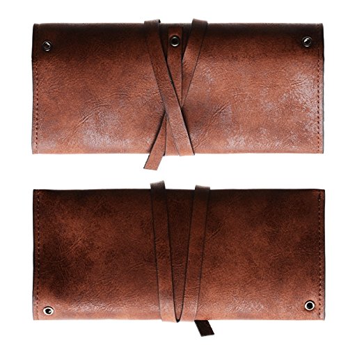 Lifestyle-Ambiente Pipe Roll Bag with Stand, Antique, for Storing and Carrying Pipe-related Items