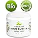 Pure Body Butter Cream for Women and Men – All Natural & Fragrance Free Moisturizer for Dry Skin with Shea Butter + Coconut Oil & Vitamin E – 5 Oz