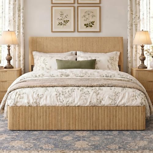 VMU Fluted Queen Platform Bed