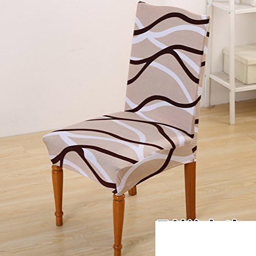 Conjoined dining chair seat covers/ stretch fabric upholstery/ back of Chair-F