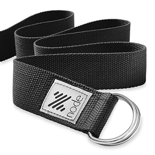 Node-Fitness-8-Premium-Woven-Cotton-Blend-Yoga-Strap-with-D-Ring-Buckle-for-Stretching