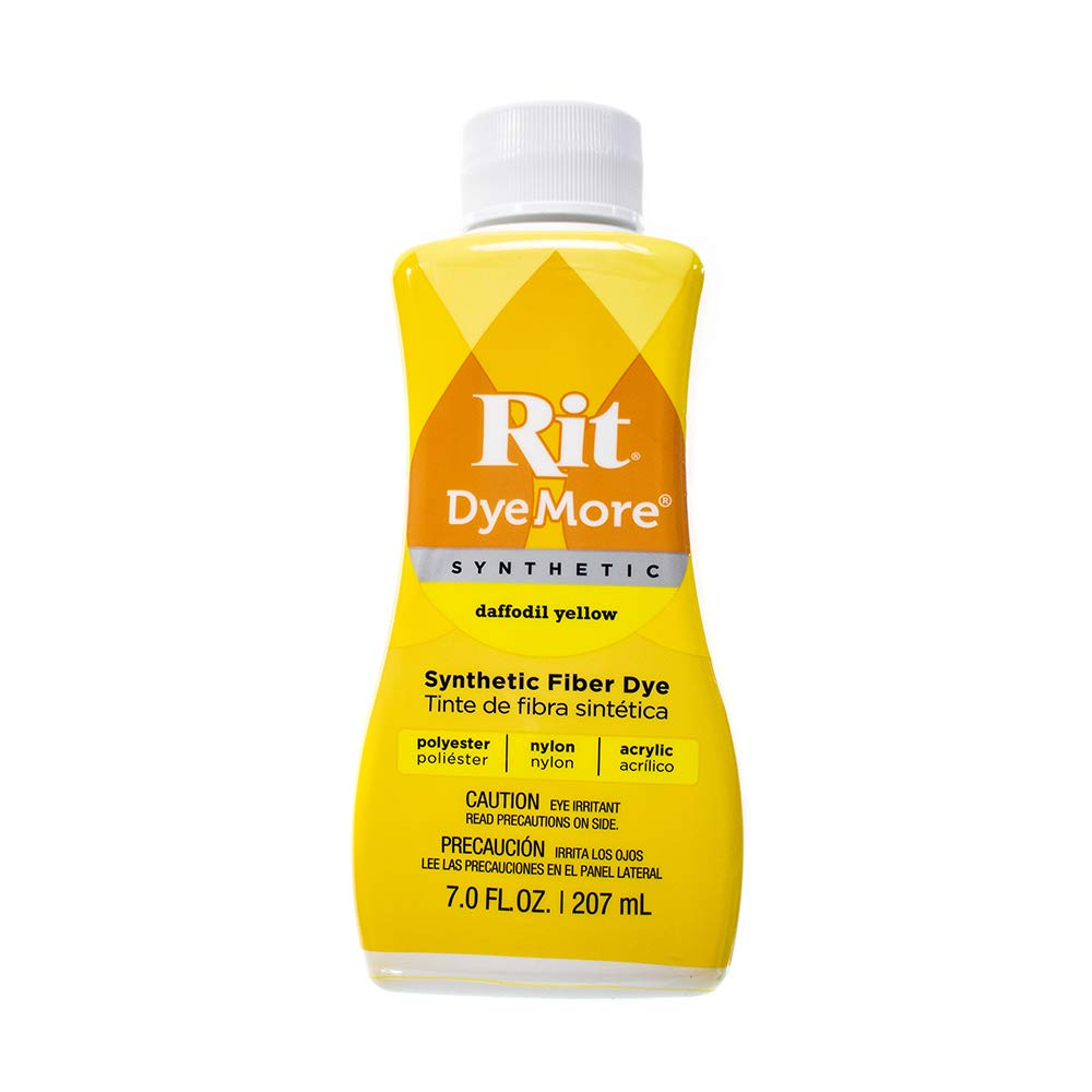 Photo 1 of Rit DyeMore 7 Oz. Synthetic Liquid Fiber Dye for Clothing, Décor, and Crafts – Daffodil Yellow (1 Pack)