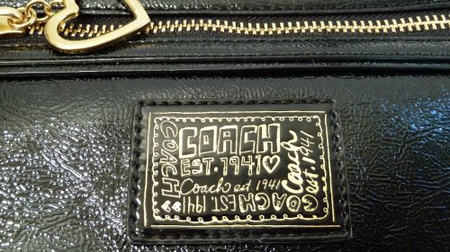 Gloss Leather Swingpack Black F48767 Coach Daisy Liquid