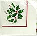 Lenox Holly Paper Luncheon Napkins, 40 Ct, Christmas Holiday