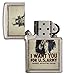 Zippo Army Lighters - Brushed Chrome Uncle Sam