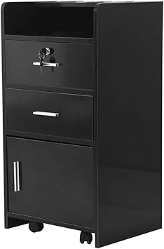 Amazon Com Blacgic 3 Layer Drawer Cabinet Salon Wood Rolling