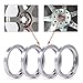 ZHTEAPR 4pc Wheel Hub Centric Rings 73.1 to 64.1 - OD=73.1mm ID=64.1mm - Aluminium Alloy Wheel Hubrings 64.1 to 73.1