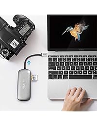C USB 3.1 Hub 3 puertos HooToo Shuttle tipo C y lector de tarjetas hub de carga