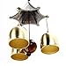 Patgoal Antique Copper 3 Bells Lucky Wind Chimes Outdoor Home Decoration