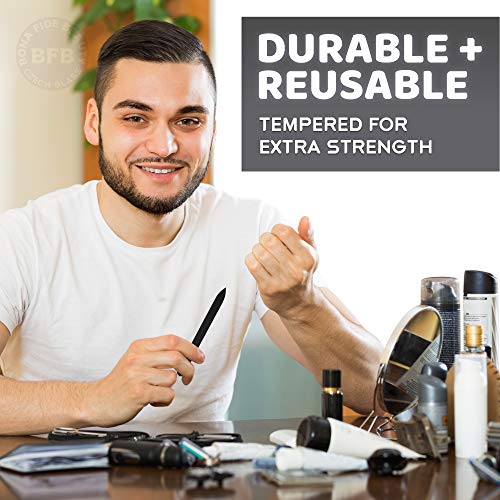 Fine Grit Nail Files, Glass Fingernail Files for Professional Manicure