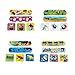 AndicAge 60pcs Kids Bandages Cartoon Adhesive Bandages Protect Scrapes and Cuts Owl Cake Pirate Frog Insect Cute Pattern 2 Size