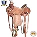 HILASON 16″ Western Horse Saddle Leather Wade Ranch Roping Tanthumb 1