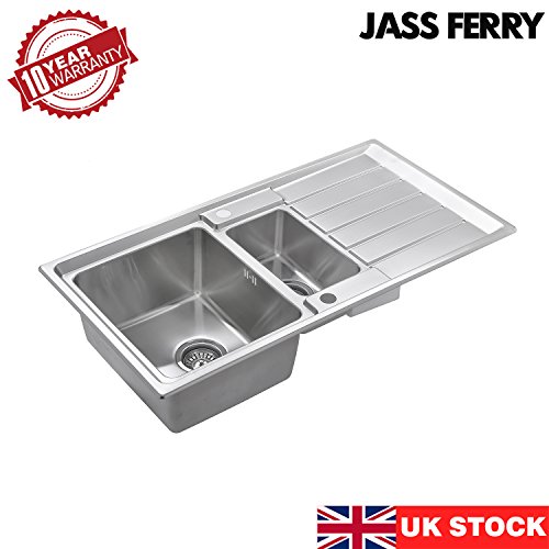 Jass Ferry Premium Kitchen Sink Square Style Stainless Steel 1 5