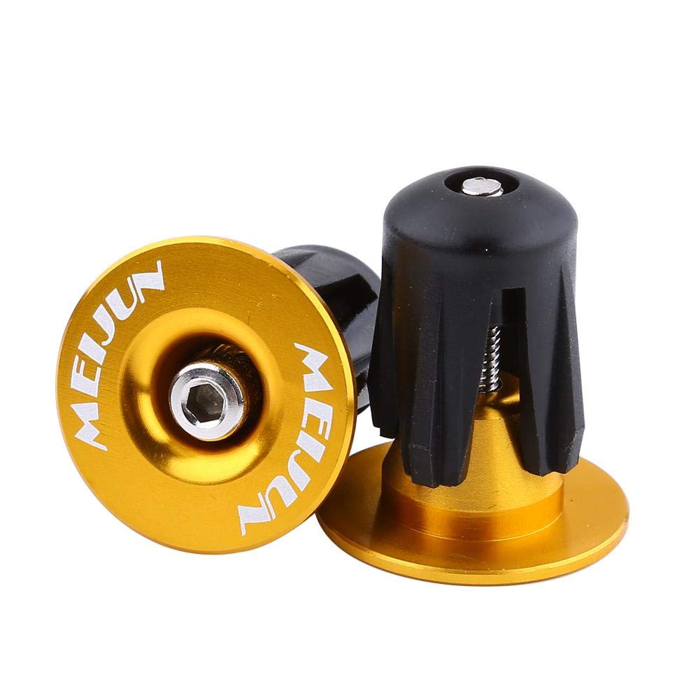 Yosoo Health Gear Bike Bar End Plugs, Bicycle Handlebar End Caps Aluminum Cycling Bar Ends Road Bike BMX Cycle Handlebar End Caps