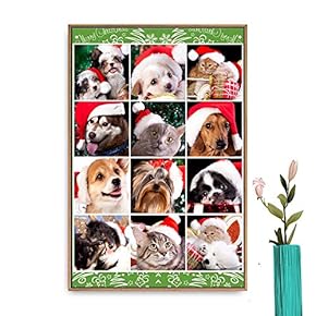 signwin Framed Canvas Wall Art Christmas Santa Claus...