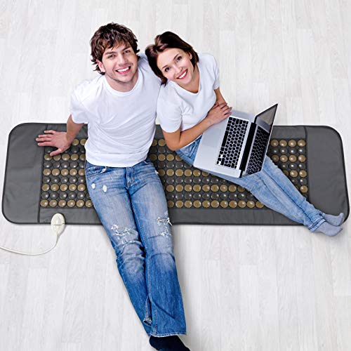 UTK Full Body Tourmaline Infrared Heating Pad, Large Far Infrared Therapy Heat Mat for Pain