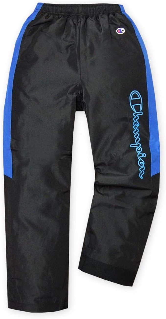 Amazon 子供服 男の子 ロング パンツ ジャージ Champion チャンピオン ボトム 裏フリース 反射材付き ウエストゴム 男児 ジュニア ロングパンツ 通販