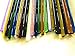 Devardi Glass Boro Rods, COE 33, Mixed Colors, 5 lbs borosilicate solid glass rods