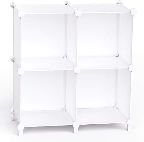 Amazon Amazon Co Jp 限定 チチロバ Titiroba 本棚 収納棚 組み立て式 棚 ラック 大容量 整理棚収納 ボックス 衣類 収納 スチール性 インテリア 簡単組立 おしゃれ 多用途 耐久性 省スペース ホワイト 4ボックス Zw 06 本棚 オンライン通販