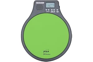 ENO MUSIC Beginner Rubber Drum Practice Pad with Audible Metronome 2 in 1 Percussionists Rhythm Training Tool