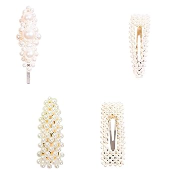 Amazon Com Pearl Hair Clips Uas Wedding Bride Square